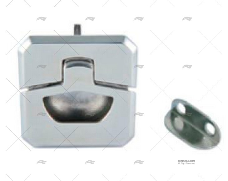 SQUARE SLAM LATCH W/O LOCK 35mm inox 316 MARINE TOWN