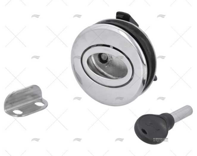 OVAL SLAM LATCH W/ LOCK 51mm INOX 316 MARINE TOWN