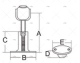 SUPORTE DE ÍMÃ INOX 316 FLUSH MARINE TOWN