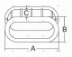 OVAL SCUPPER SYSTEM INOX 316 MARINE TOWN