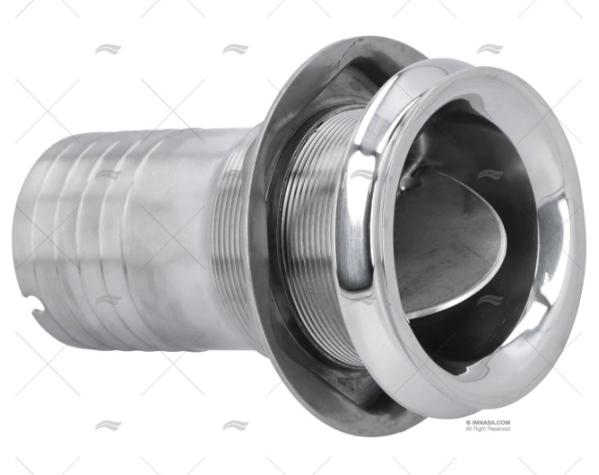 EXHAUST THRU HULL 51mm INOX 316 MARINE TOWN