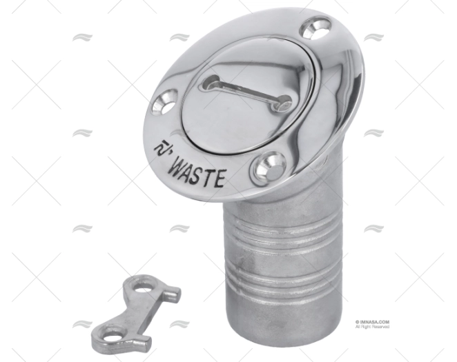 TAPON WASTE 38mm INOX 30º MARINE TOWN