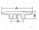 CLEAT BOSS C / PLACA 254mm INOX 316 MARINE TOWN