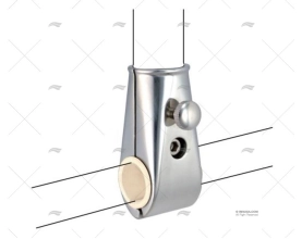 RAIL MOUNT FLAG POLE SOCKET 22/25 INOX 3 MARINE TOWN