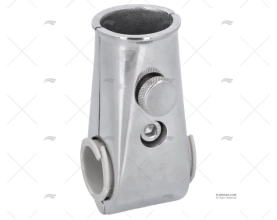 RAIL MOUNT FLAG POLE SOCKET 22/25 INOX 3 MARINE TOWN