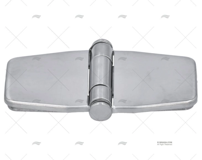 HINGE BUTTERFLY CENTER 39.6 x 78mm INOX MARINE TOWN