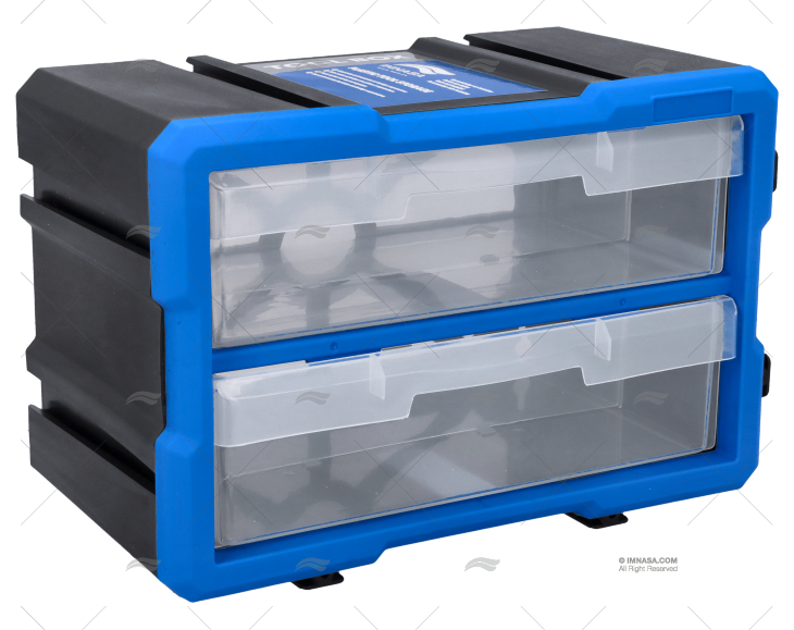 CAJA PORTAOBJETOS AZUL 2C.29.5X19.5X16C