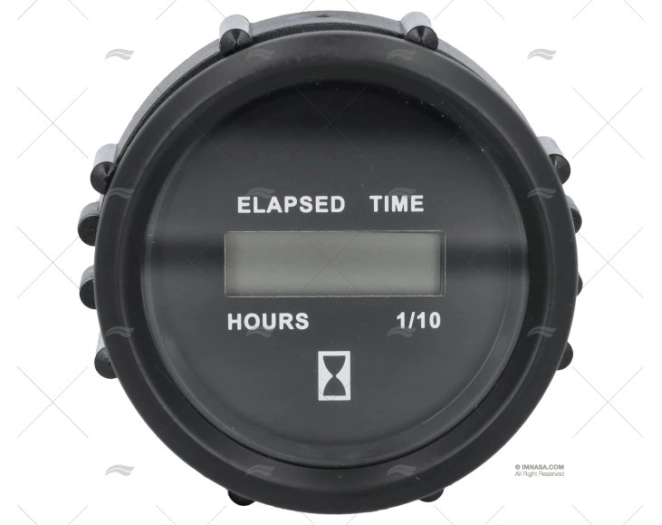 HOURMETER 0-10000H BLACK DIGITAL FARIA