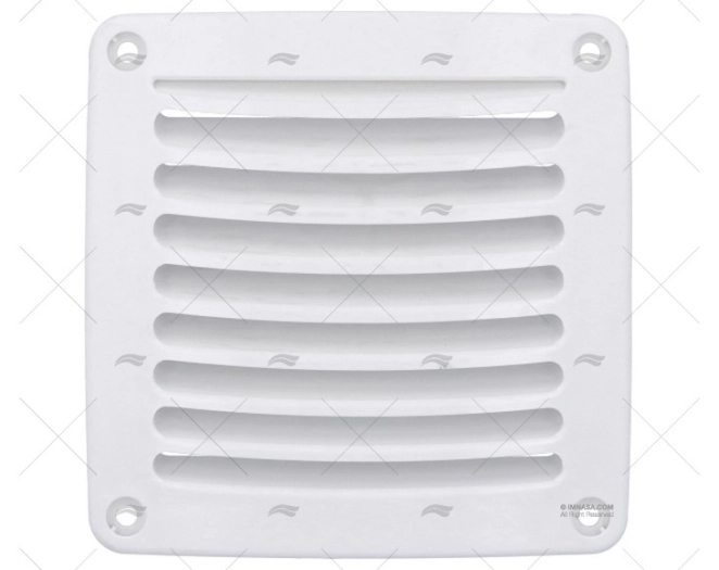 GRILLE ABS BLANC 118X118mm