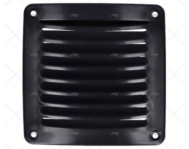 GRILLE ABS NOIR 118X118mm