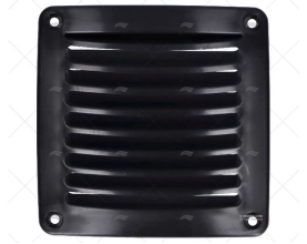 GRILLE ABS NOIR 118X118mm