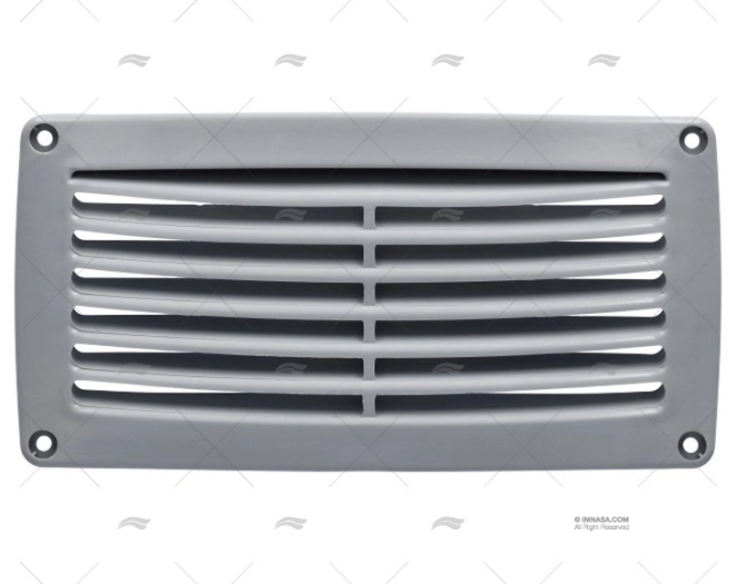 GRILLE ABS GRIS 206X106mm