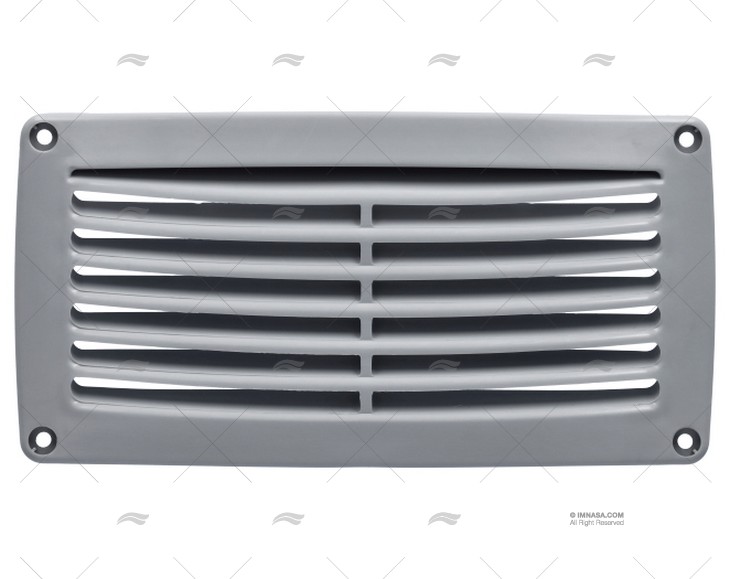 GRILLE ABS GRIS 206X106mm