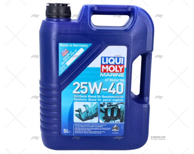 ÓLEO MOTOR 4T 25W-40 5L LIQUI MOLY