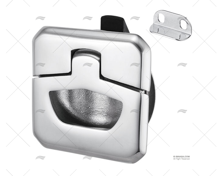 SQUARE SLAM LATCH W/O LOCK 45mm inox 316 MARINE TOWN