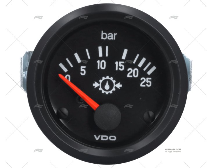 PRESURE GAUGE VDO INT 25BAR 12V 52mm VDO