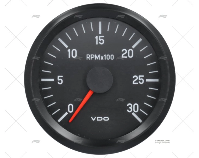 TACHOMETER VDO INT 3000 12V 80D VDO