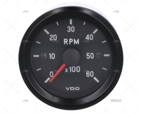 *** TACHOMETER VDO INT 6000 12V 52D VDO