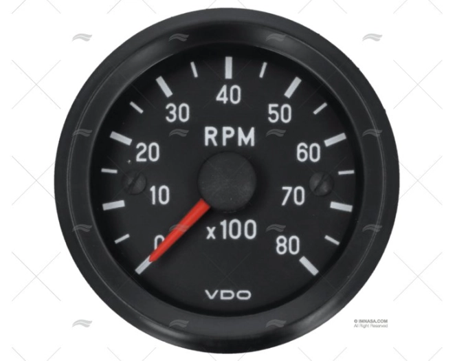 INT TACHOMETER 52 8000 12v VDO VDO