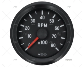 INT TACHOMETER 52 8000 12v VDO