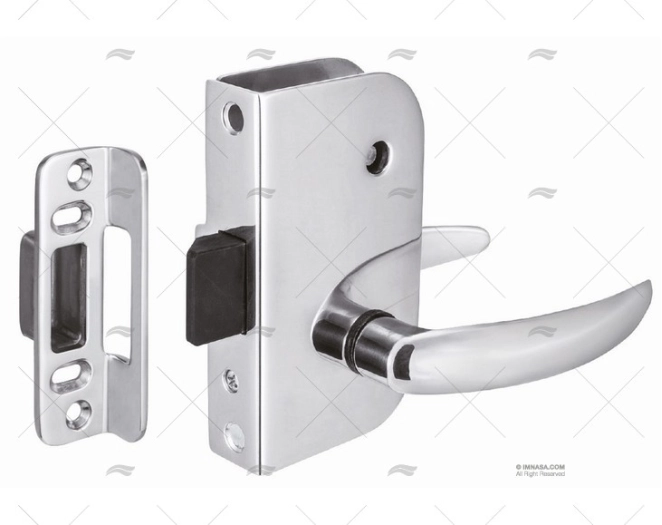 PRIVACY DOOR LATCH W/LOCK SS316 LEFT MARINE TOWN