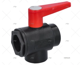 BALL VALVE VERTICAL 3 WAYS  PPG 1"1/4