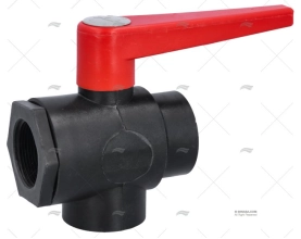 BALL VALVE VERTICAL 3 WAYS  PPG 1"1/2