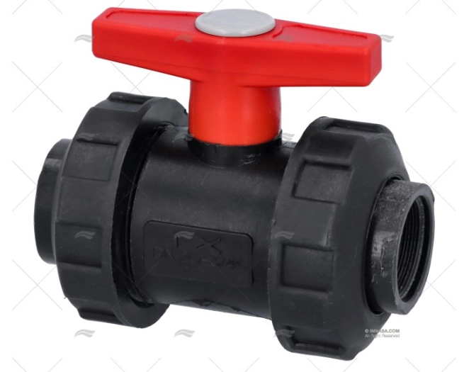 BALL VALVE DOUBLE UNION BSP  PPG 3/4"