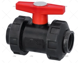 BALL VALVE DOUBLE UNION BSP  PPG 3/4" RANDEX IBERICA