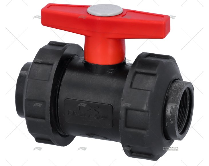 BALL VALVE DOUBLE UNION BSP  PPG 3/4" RANDEX IBERICA