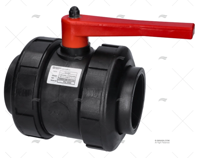 BALL VALVE DOUBLE UNION BSP  PPG 3"