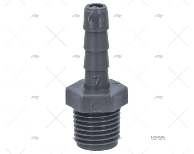 STRAIGHT HOSE NOZZLE 1/4" DIAM 7mm RANDEX IBERICA