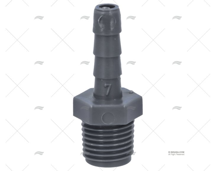 STRAIGHT HOSE NOZZLE 1/4" DIAM 7mm RANDEX IBERICA