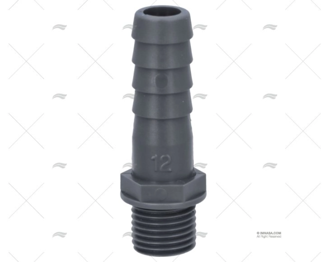 STRAIGHT HOSE NOZZLE 1/4" DIAM 12mm RANDEX IBERICA