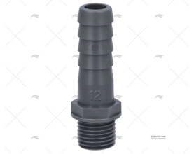 STRAIGHT HOSE NOZZLE 1/4" DIAM 12mm RANDEX IBERICA