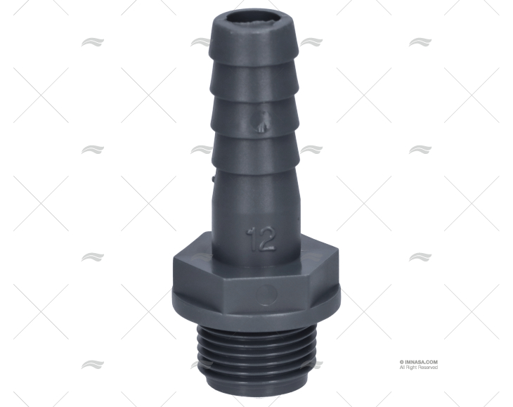 STRAIGHT HOSE NOZZLE 3/8" DIAM 12mm RANDEX IBERICA