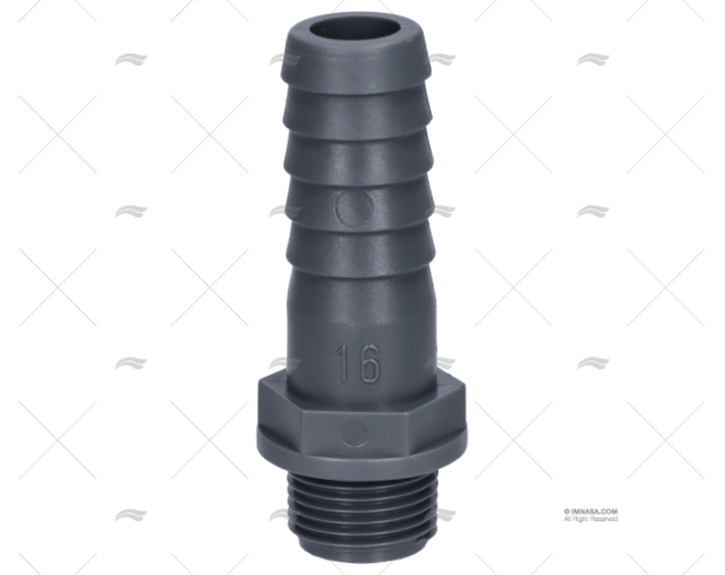 STRAIGHT HOSE NOZZLE 3/8" DIAM 16mm RANDEX IBERICA