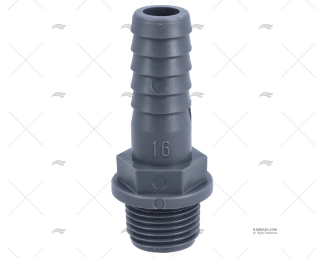 STRAIGHT HOSE NOZZLE 1/2" DIAM 16mm RANDEX IBERICA