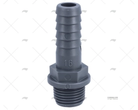 STRAIGHT HOSE NOZZLE 1/2" DIAM 16mm RANDEX IBERICA