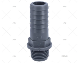 STRAIGHT HOSE NOZZLE 1/2" DIAM 20mm RANDEX IBERICA