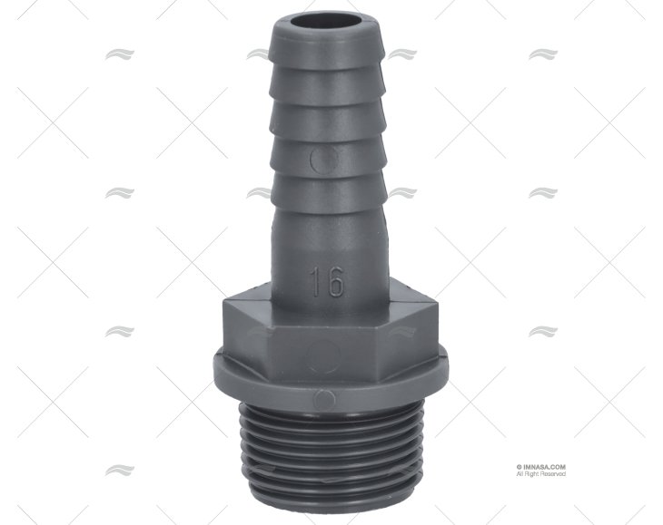 STRAIGHT HOSE NOZZLE 3/4" DIAM 16mm RANDEX IBERICA