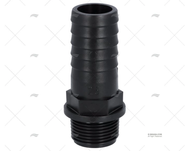 STRAIGHT HOSE NOZZLE 3/4" DIAM 25mm RANDEX IBERICA