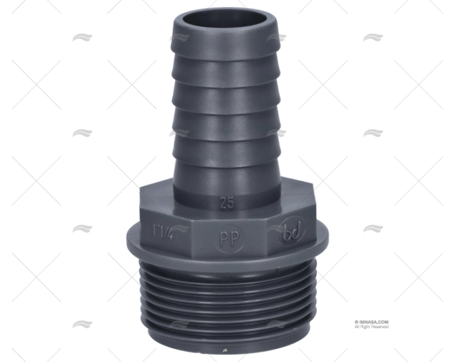 STRAIGHT HOSE NOZZLE 1"1/4 DIAM 25mm RANDEX IBERICA