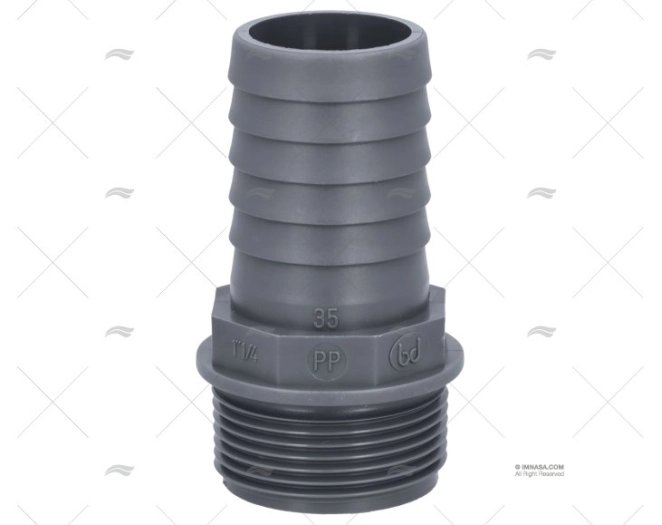 STRAIGHT HOSE NOZZLE 1"1/4 DIAM 35mm RANDEX IBERICA