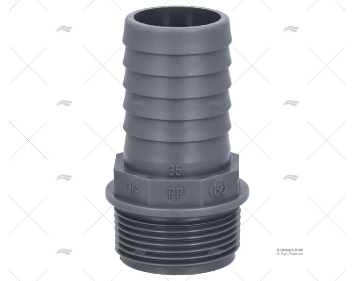 STRAIGHT HOSE NOZZLE 1"1/4 DIAM 35mm RANDEX IBERICA