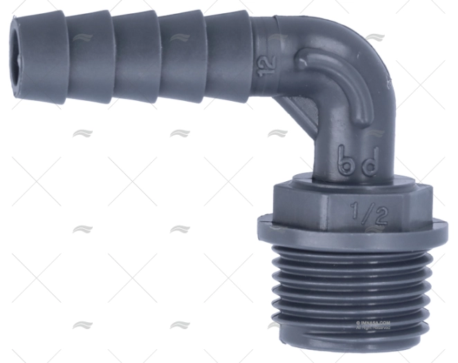 ELBOW HOSE NOZZLE 1/2" DIAM 13mm RANDEX IBERICA