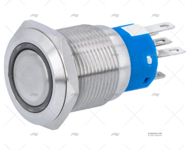 INTERRUPTOR ON-OFF 24V CON LED AZUL 5A