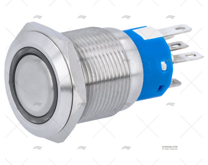 INTERRUPTOR ON-OFF 24V CON LED AZUL 5A