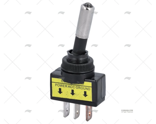 INT. ON-OFF 20A/12V/3PIN LUZ BLANCA