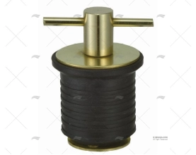 T-HANDLE DRAIN PLUG BRASS 25mm MARINE TOWN